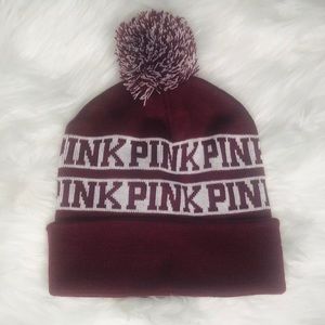❄️ PINK Victoria’s Secret Pom-Pom Beanie